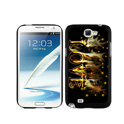 Valentine Love Fire Samsung Galaxy Note 2 Cases DQF | Women